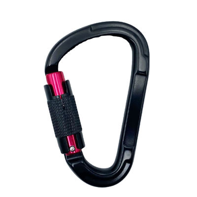 İyi fiyat Customized Aluminum D-shape Screw Snap Hook Carabiner for Climbing High Strength 25kn çevrimiçi