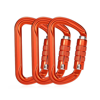 İyi fiyat OEM kabul edilebilir 30KN Alüminyum alaşımlı tırmanma donanımı için otomatik kilitli snap kanca 7075 çevrimiçi