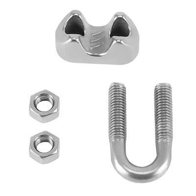 İyi fiyat Stainless Steel Drop Forged Italian Type Wire Rope Clips Hardware çevrimiçi