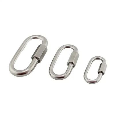 İyi fiyat Rigging Hardware 3.5mm Quick Link Stainless Steel 304 Snap Hook Carabiner C Hook çevrimiçi