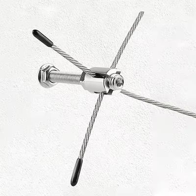 İyi fiyat Gri Duvar Post Clamp Donanım 304 3mm Tel Trellis Paslanmaz Çelik Ahşap vida Tel İpi Klip çevrimiçi