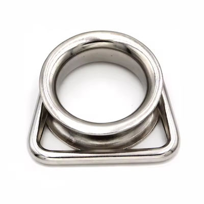 İyi fiyat SS304 316 Stainless Steel Round Thimble Sun Shade Sails Corner Link Hardware D Ring Thimble çevrimiçi