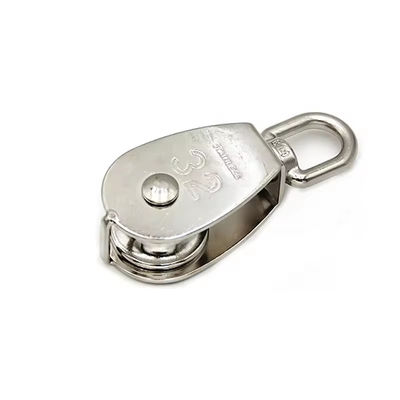 İyi fiyat AISI316 Pulley Block Wire Rope Fittings Swivel Eye Pulley Block Single Sheave Rigging Hardware çevrimiçi