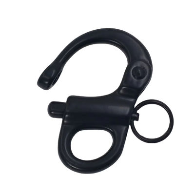 İyi fiyat Black Stainless Steel Fixed Eye Snap Shackle for Paracord Bracelet çevrimiçi