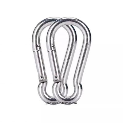 İyi fiyat 400lbs Load Capacity Heavy Industry Stainless Steel Carabiner Clip with Customized Design çevrimiçi
