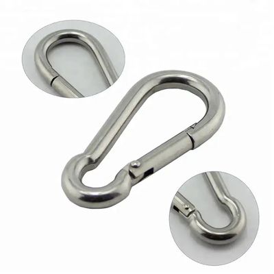 İyi fiyat Ağır Endüstri 8mm Paslanmaz 304/316 Dış Çaplı Zincir Güvenlik Bahar Klip Karabiner Snap Hook çevrimiçi
