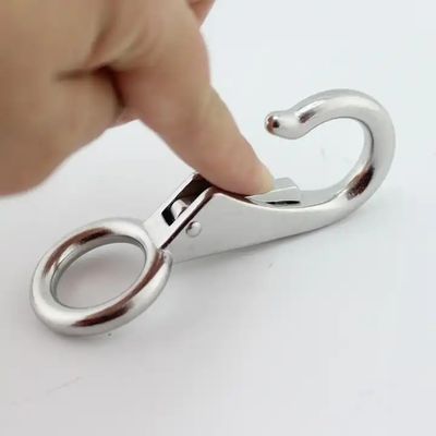 İyi fiyat Deniz Donanımı SS304/316 Dayanıklı Sabit Gözlü Civata Karabina Kancası, Parlak Cilalı çevrimiçi