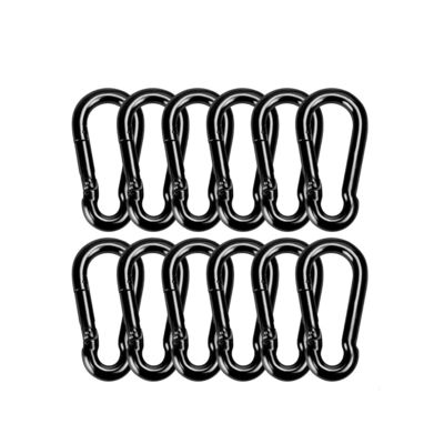 İyi fiyat OEM Black Oxide Finish Carbon Steel Snap Hook Carabiner Customizable For B2B çevrimiçi