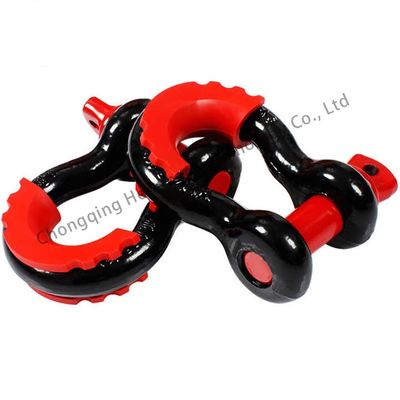 İyi fiyat High Polished Heavy Industry Marine Bow Shackle Carbon Steel Black Painted for Loads çevrimiçi