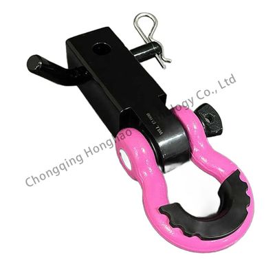 İyi fiyat Heavy Duty Forged Off Road Bow Shackle 3/4 Inch Pink Yellow Black Custom Galvanized Metric 0.5T-85T çevrimiçi