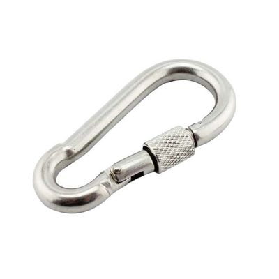 İyi fiyat cilalı bitirme yay sargı alüminyum karabiner tırmanma kancayı visli donanım çevrimiçi