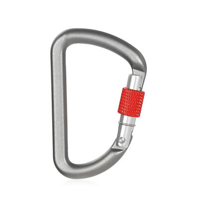 İyi fiyat Alüminyum D şekilli yaylı Snap Hook Çıkış Carabiner çok amaçlı faaliyetler için çevrimiçi
