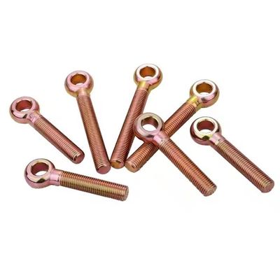 İyi fiyat Sarı Kaplamalı Galvanizli Karbon Çeliği DIN444 Gözlü Cıvata Ağır Hizmet Uygulamaları İçin çevrimiçi