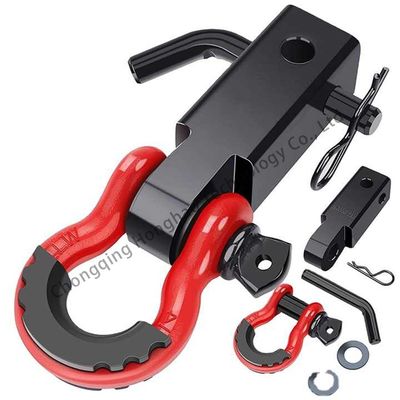İyi fiyat Alloy Steel Off Road Bow Shackle Clevis Towing Car Plastic Protect Rigging 3/4 Inch çevrimiçi