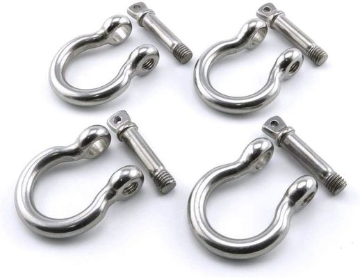 İyi fiyat General Industry Stainless Steel Wire Rope Accessory Shackle Bow Dee Shape with Collar Pin çevrimiçi