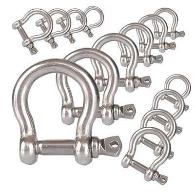İyi fiyat Precision Casting Technology Heavy Duty D Ring Shackle for Bow Rigging Applications çevrimiçi
