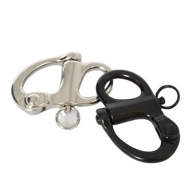 İyi fiyat Marine Hardware Quick Release Fixed Shackle with Round Ring and Black Oxide Finish çevrimiçi