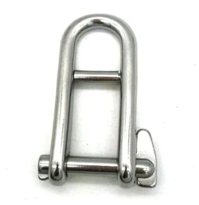 İyi fiyat Stainless Steel Long D Shackle with Screw Pin Rigging Hardware in Polished Finish çevrimiçi