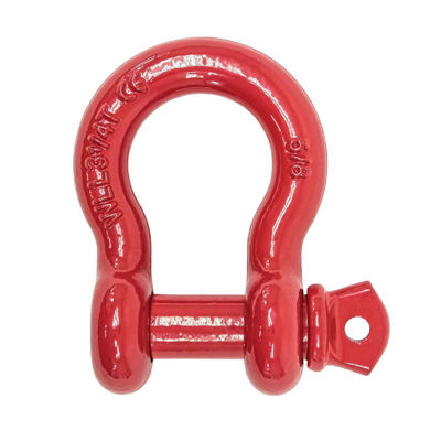İyi fiyat Metric Measurement System Carbon Steel G209 Bow Screw Pin Shackles for Offroad Rescue çevrimiçi