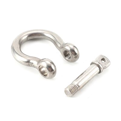 İyi fiyat Polished Stainless Steel Bow Shaped Shackle For Industrial Rigging Applications çevrimiçi