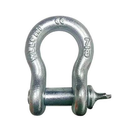 İyi fiyat High Strength Carbon Steel G209 Bow Shackle Lifting With Galvanized Finish çevrimiçi