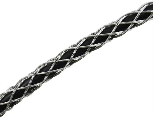 İyi fiyat 304 Stainless Steel Wire Mesh Cable Socks Wire Mesh Cable Grip çevrimiçi