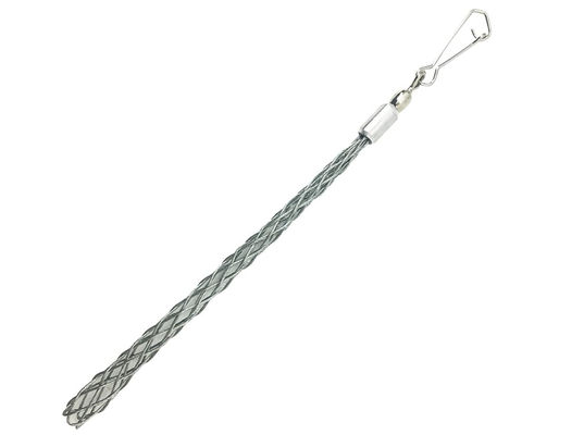 İyi fiyat Cable Pulling Grip Lassos For 9-12mm Electrical Wire Long Steel Wire Mesh , Anti-slip Flexible Cable Sleeve çevrimiçi
