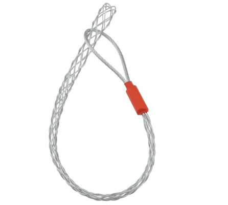 İyi fiyat Cable Pulling Grip  For 6-10mm Cable Galvanized Stainless Steel Anti-Slip Cable Traction Sleeve Flexible Mesh Rope Cable 27cm Length Black çevrimiçi