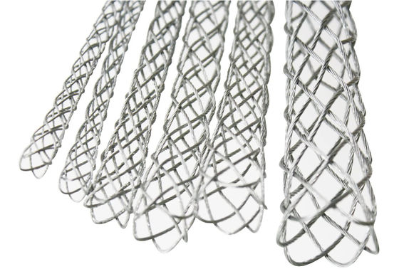 İyi fiyat Cable Pulling Grip With 5mm Nut Flexible Eye Mesh Rope Cable Sock Kit Galvanizing Steel Antislip Pipe Cable Wire Pulling Grips Lassos 6 Set 4-25mm çevrimiçi
