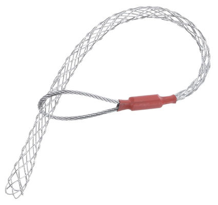 İyi fiyat Galvanized Steel Wire Grip 30cm for 10-12mm Cable Red Customized Size Cable Pulling Grip çevrimiçi