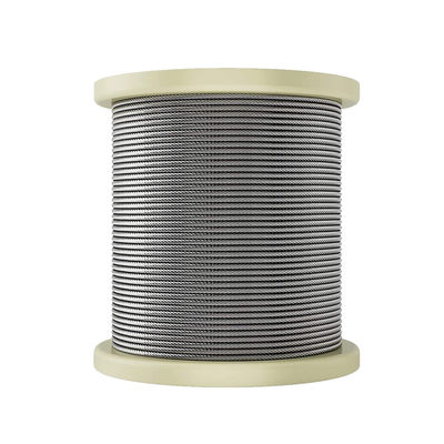 İyi fiyat 1/8 T304 Stainless Steel Aircraft Cable Railing Wire Rope for Cable Railing Kits 500m 1000m per Reel Cranes OEM Accepted çevrimiçi