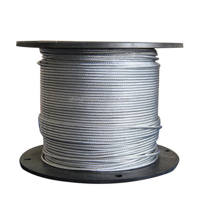 İyi fiyat Hot-Dipped Galvanized Aircraft Cable MIL-DTL-83420 2000N/MM2 7x19 Steel Wire Rope 3/32'' reels with 2.000 m/each and Made çevrimiçi