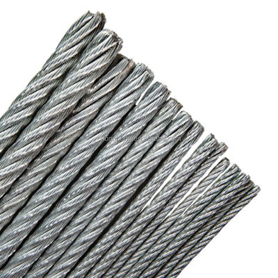 İyi fiyat Galvanized Steel Wire Rope for Drawing and Lifting Special Cold Heading Steel Steel Grade 7*7 6*7 FC çevrimiçi
