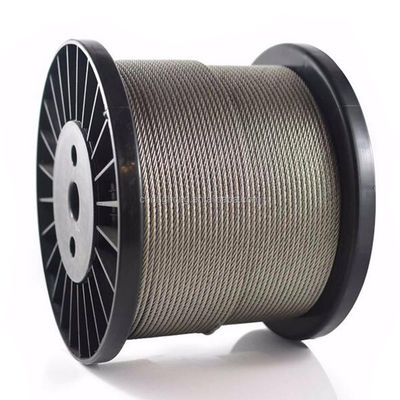 İyi fiyat Carbon Steel 7x19 Aircraft Cable 500ft Steel Rope in 3/32