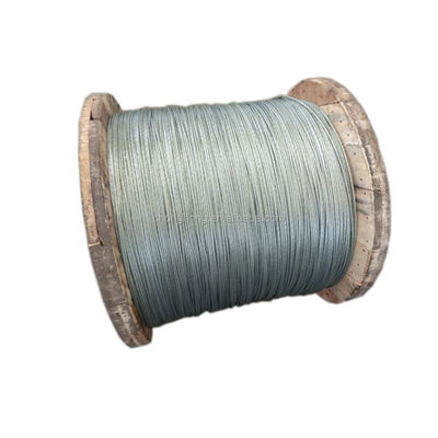 İyi fiyat 0.8mm-4.9mm İnşaat IEC 888 Çinko Kaplı Çelik Halat İletkenleri çevrimiçi