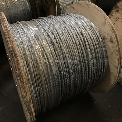 İyi fiyat 6x19 İnşaat Galvanizli Çelik Tel Halat 3-32mm Çap Kaldırma ve Deniz Uygulamaları İçin çevrimiçi