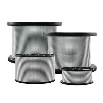 İyi fiyat PVC Kaplı Çelik Halat Özelleştirme Soğuk Şekillendirme Çelik Paslanmaz Çelik Halat Uçak Kabloları çevrimiçi