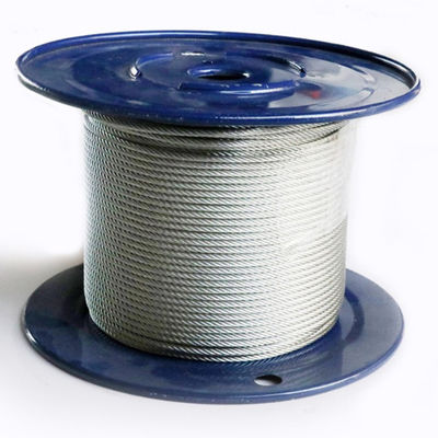 İyi fiyat 7x19 Galvanized Wire Rope Steel Cable Construction Tolerance ±1% 1/4 Inch Aircraft Cable çevrimiçi
