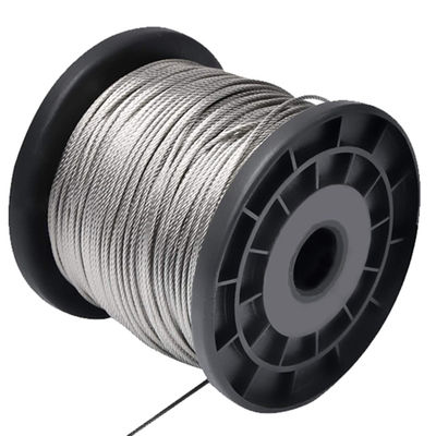 İyi fiyat 7x19 Construction Stainless Steel Wire Rope for Aircraft Cable Manufacturing çevrimiçi