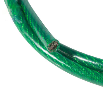 İyi fiyat Uzun Ömürlü Performans için Esnek PVC ve PU Kaplı Paslanmaz Çelik Halat çevrimiçi