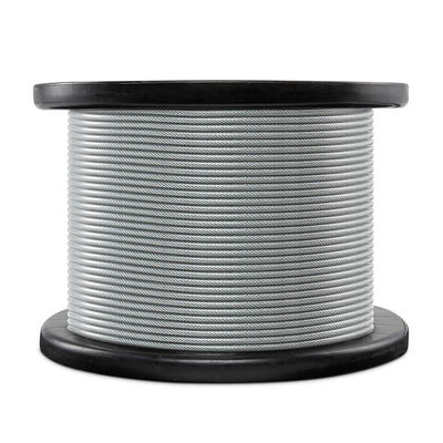 İyi fiyat 7x7 Steel Cable Rope PVC Coated Steel Wire Rope 1/8