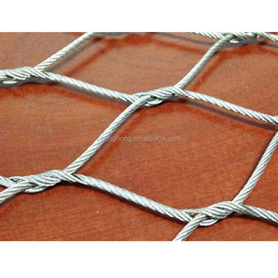 İyi fiyat Woven Technique Stainless Steel Wire Rope Netting for Aviary Enclosure and Zoo Animal Cages çevrimiçi