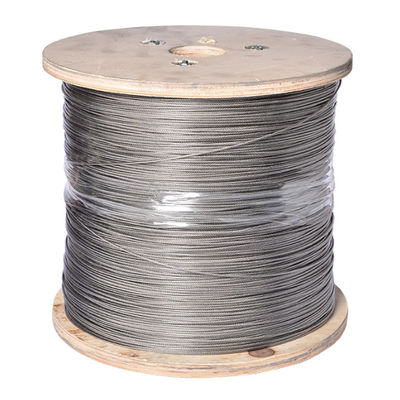 İyi fiyat Dış Mekan Uygulamaları için Korozyona Dayanıklı 0,5 mm 7x7 Paslanmaz Çelik Halat 304/316 Kalite çevrimiçi