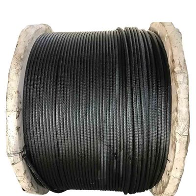 İyi fiyat 26mm 6x37 FC Kablo Kablosu Galvanizlenmemiş Çelik Kablo Kabloları Siyah Yağlı Yapı Özel Soğuk Başlıklı Çelik 26mm çevrimiçi