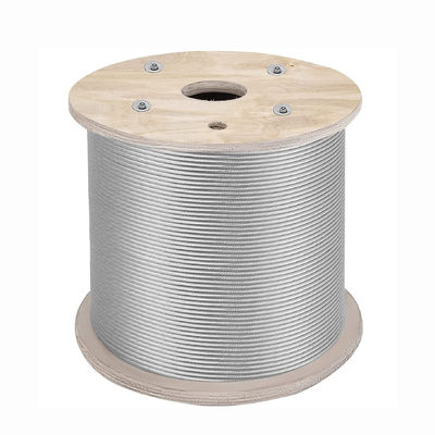 İyi fiyat T316 Kablo Balustrası 500 Ft Paslanmaz Çelik İpi 1/8 Inç Çaplı 1x19 Tel İpi Soğuk Başlıklı Çelik 16.7 lbs / 7.58 kg çevrimiçi