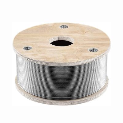 İyi fiyat Özelleştirilebilir T316 Paslanmaz Çelik Tel İpi 1/8 '' 500ft 1x19 Filler Çekirdek Decking için Kırma Gücü çevrimiçi