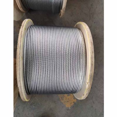 İyi fiyat 6x19S FC 6mm Galvanizli Çelik Tel İpi ing kaldırma ve çekim uygulamaları için çevrimiçi