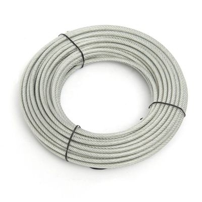 İyi fiyat 7x7 Kaplamalı PVC Galvanizli Çelik Halat, Çamaşır İpi İçin, Çekme Dayanımı 1370-2160MPA Özel Soğuk Şekillendirme Çeliği çevrimiçi