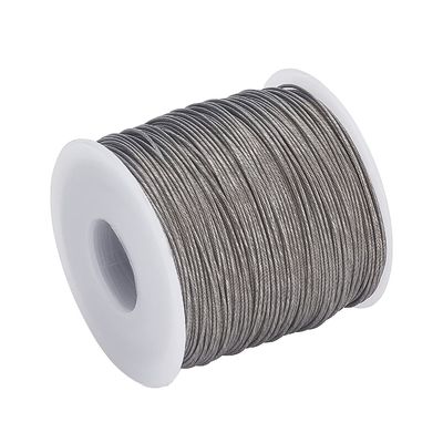 İyi fiyat 200ft 304 Paslanmaz Çelik Kablo Tel İpi Güç Kablo Giysi için Teller Çapraz Avlu El İşleri Tel Trellis 0.8mm çevrimiçi