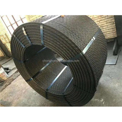 İyi fiyat 12.7mm SWRH77B SWRH82B Yüksek Mukavemetli Öngerilmeli Beton Bağlı PT Halatları Öngerme Çelik Halat Tel Kablo çevrimiçi